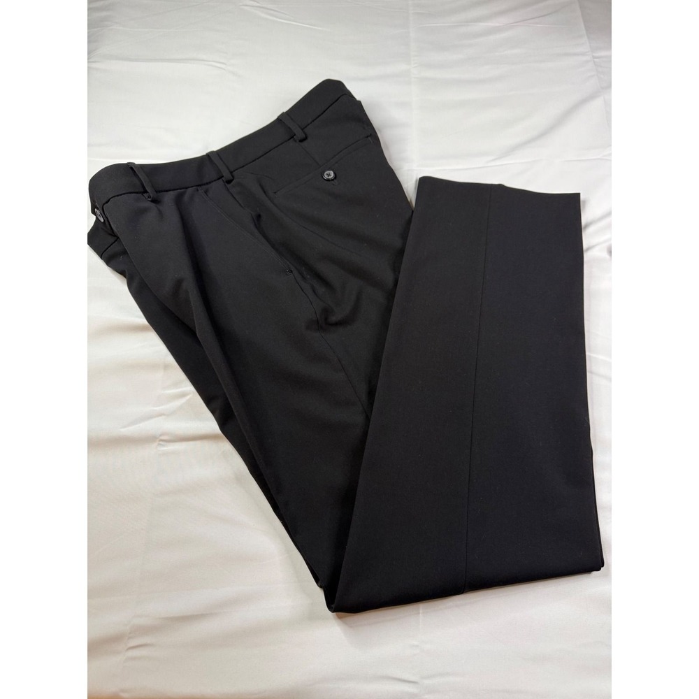 Stafford‎ 365 All-Temp Comfort Mens Black Straight Fit Dress Pants 32x32